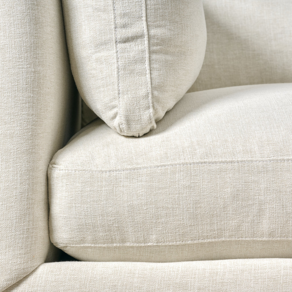 Canapé Madeline en coloris Blanc Os Performance (90")