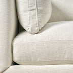 Canapé Madeline en coloris Blanc Os Performance (90")