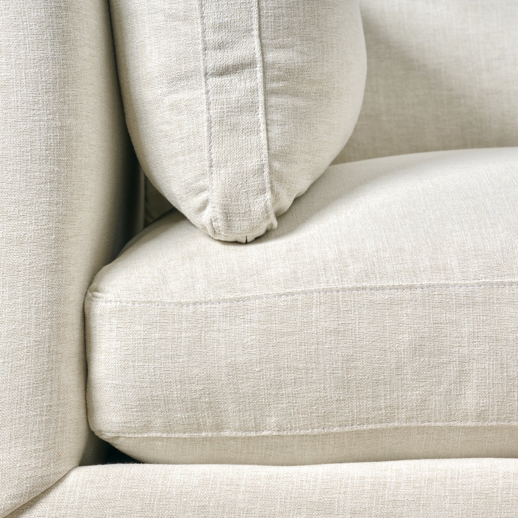 Canapé Madeline en coloris Blanc Os Performance (90")