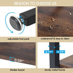 Bibliothèque industrielle 71, étagère à 6 niveaux en bois brun rustique, étagères ouvertes