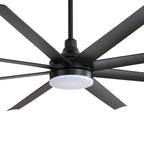Ventilateur de plafond 72 pouces avec télécommande et éclairage LED - 8 pales - 72 pouces