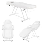 73 Adjustable Beauty Salon Spa Massage Bed Tattoo Chair with Stool