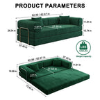 78.8inch Modular Sectional Sofa, Convertible Pudding Block Sofa, Floor Standing Sofa Bed Arm Comfort Sofa Bed