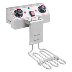 Friteuse à cuve unique en acier inoxydable de 8,5 pintes (8,2 L) avec robinet, puissance maximale de 1700 W et grande poignée