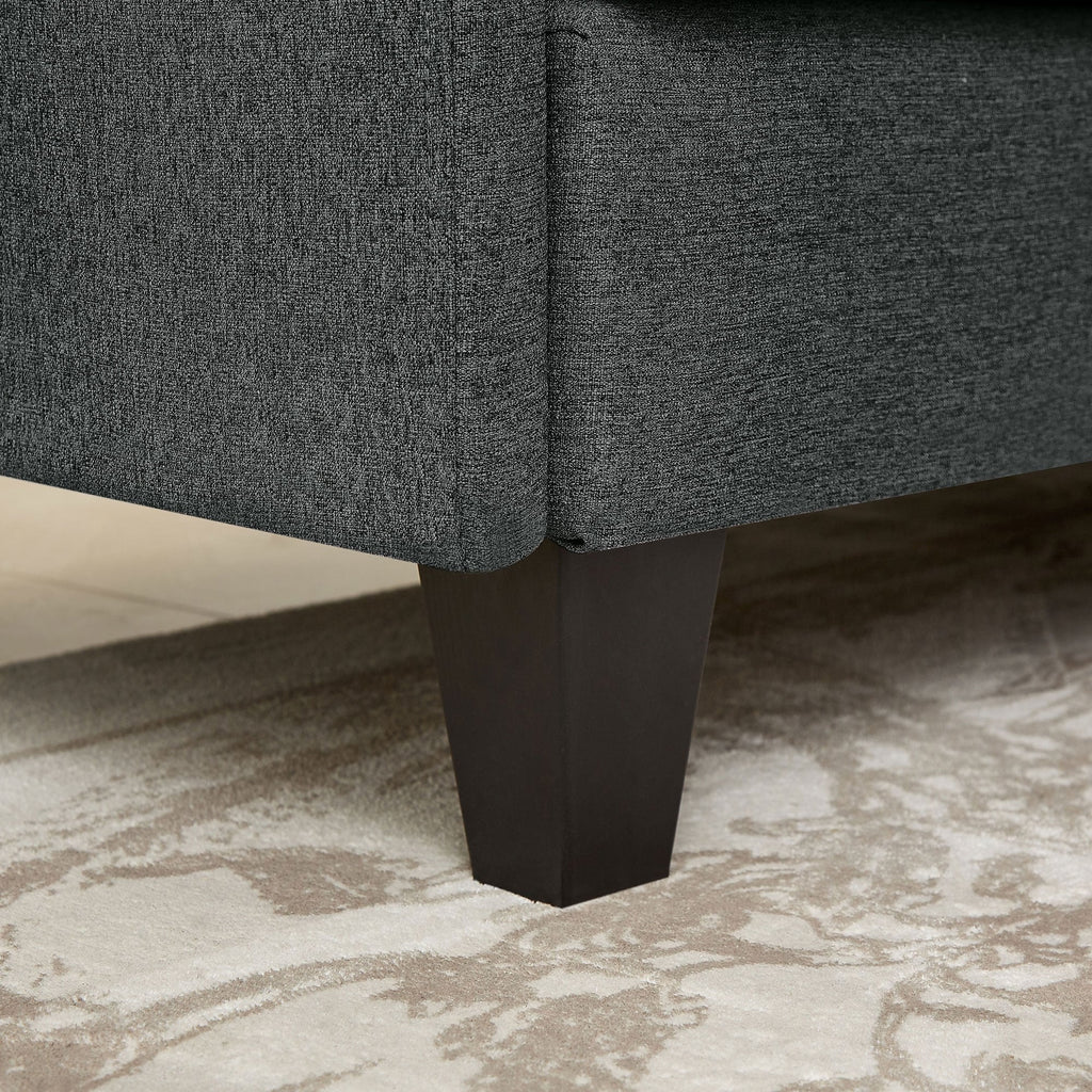 Canapé d'angle en L de 86,22 pouces avec poches de rangement latérales