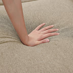 Canapé d'angle en L de 86,22 pouces avec poches de rangement latérales