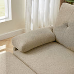 Canapé d'angle en L de 86,22 pouces avec poches de rangement latérales