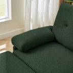 Canapé d'angle en L de 86,22 pouces avec poches de rangement latérales