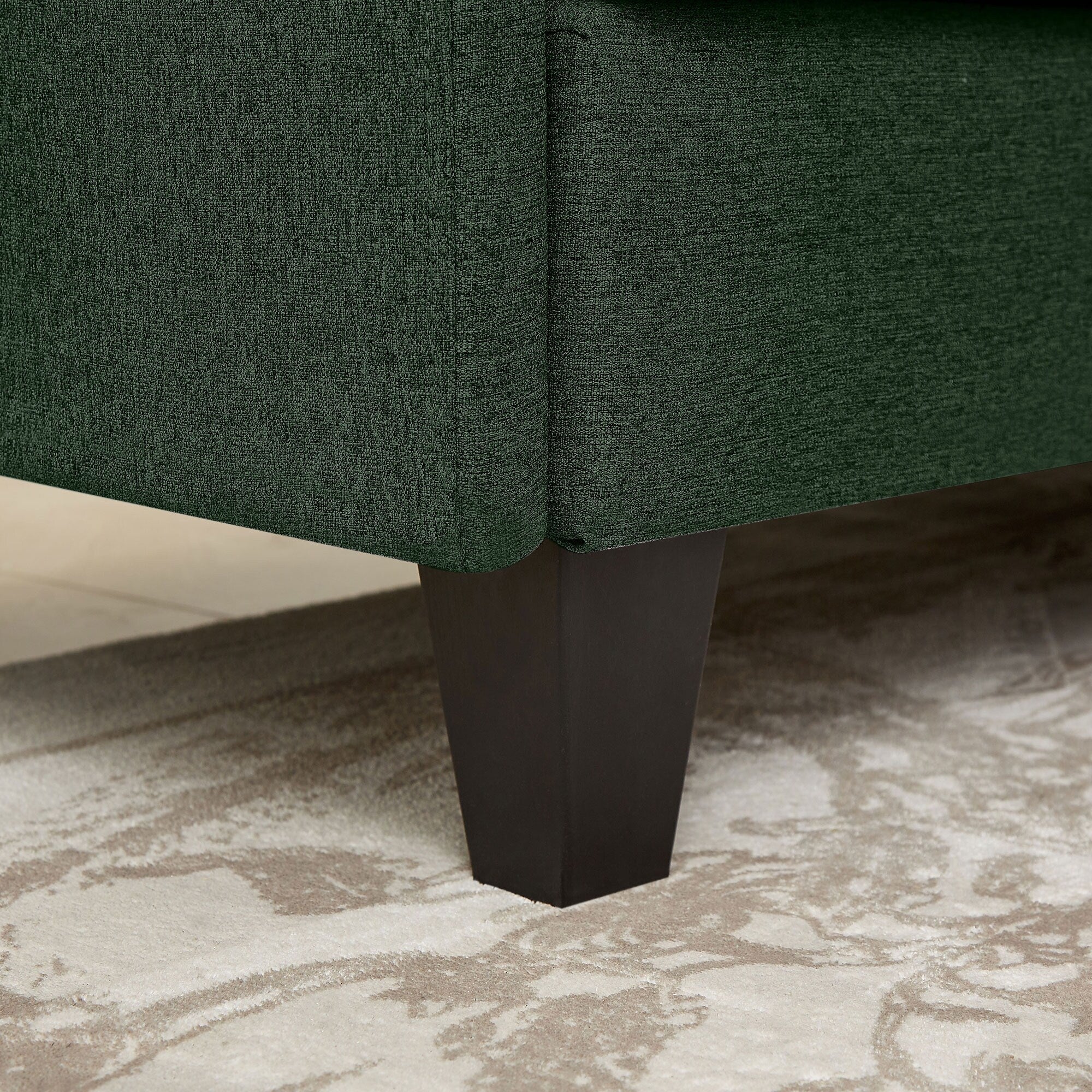 Canapé d'angle en L de 86,22 pouces avec poches de rangement latérales