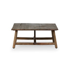 Table basse Elio petit modèle en chêne blanchi brûlé