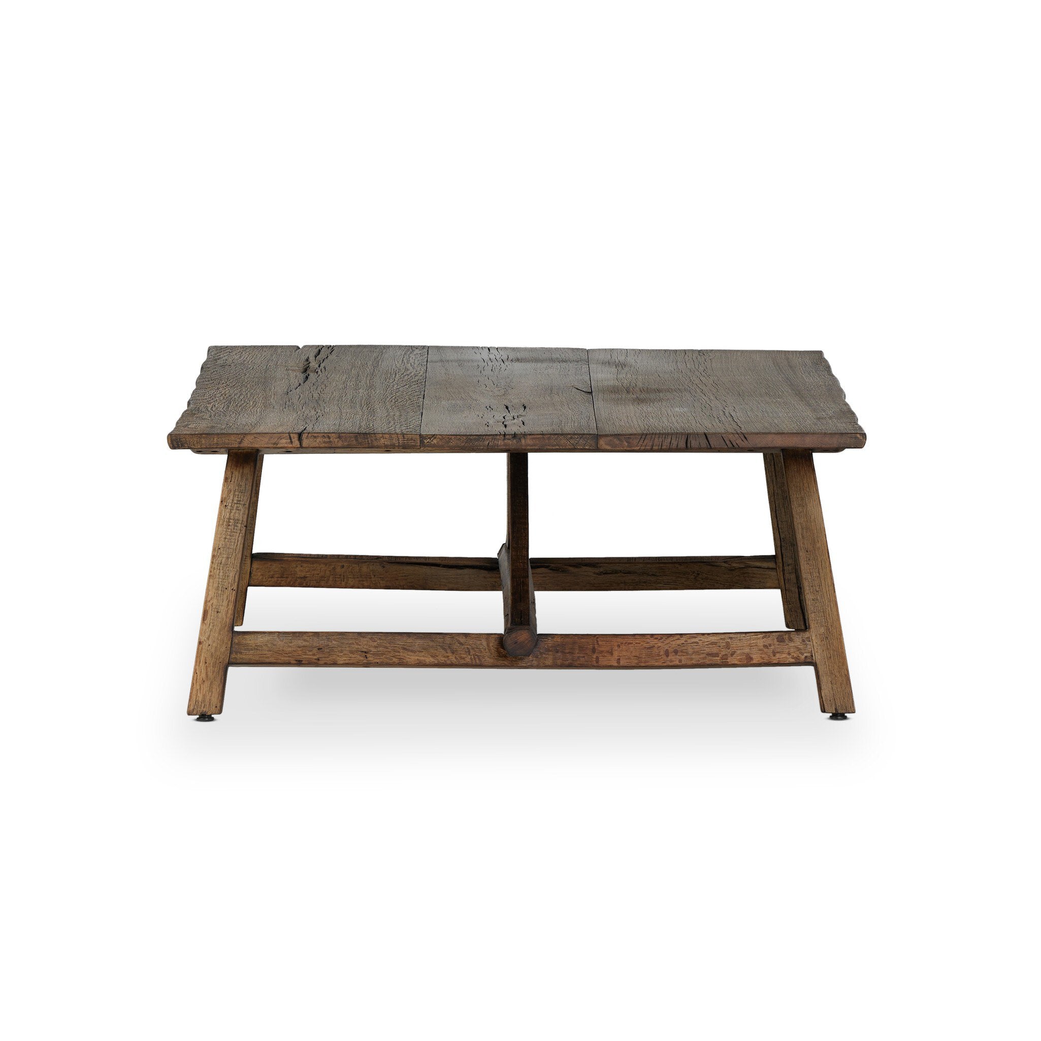 Table basse Elio petit modèle en chêne blanchi brûlé