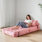 8 Corduroy Folding Couch Sofa Bed,Single