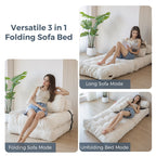 8 Corduroy Folding Couch Sofa Bed,Single