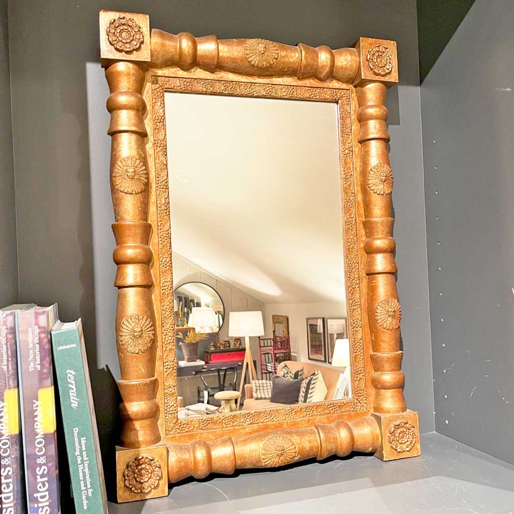 Miroir à colonne de style fédéral (vers 1850-1870)