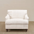 Fauteuil club anglais recouvert de chanvre vintage D