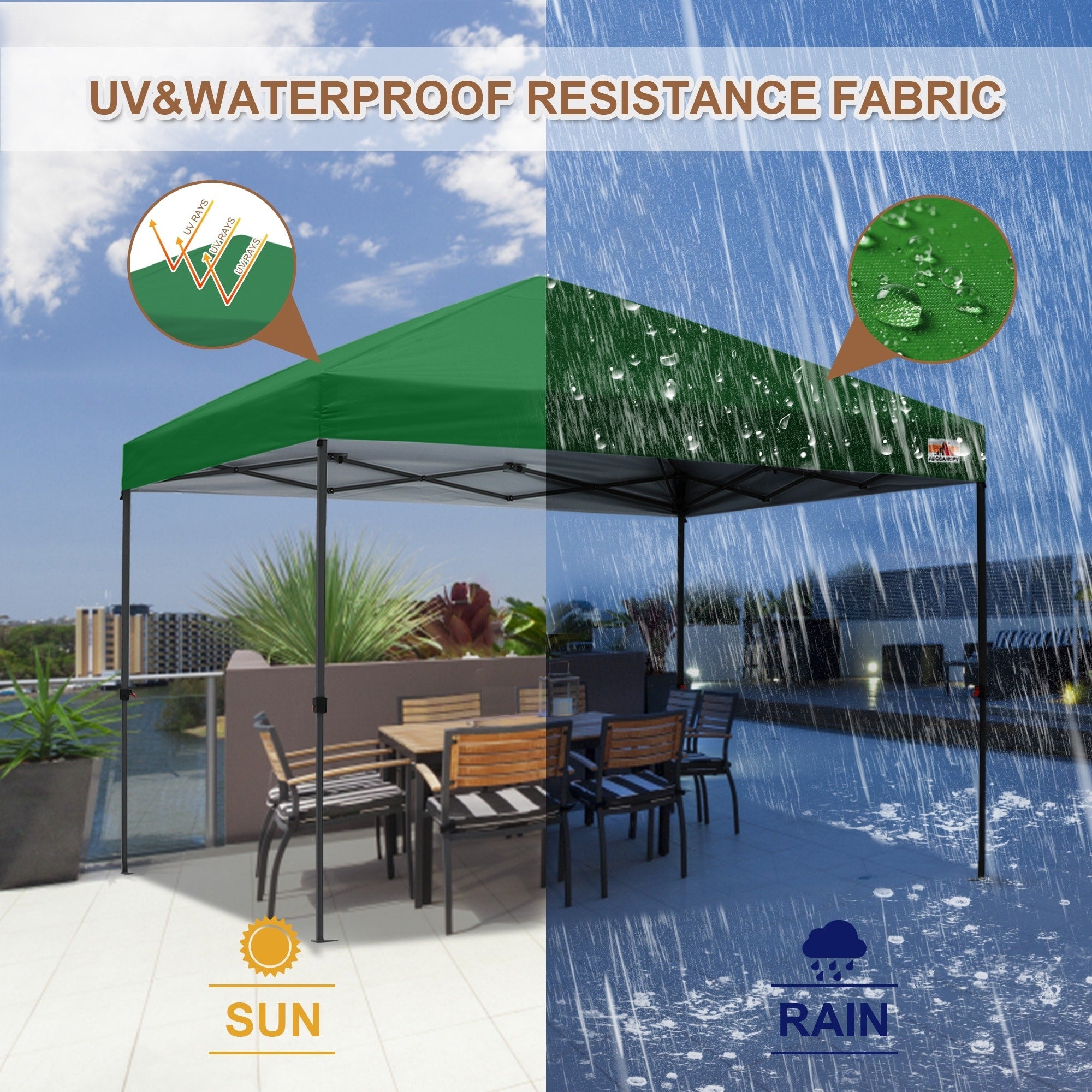 ABCCANOPY Tente-auvent résistante et facile à monter, tente d'extérieur