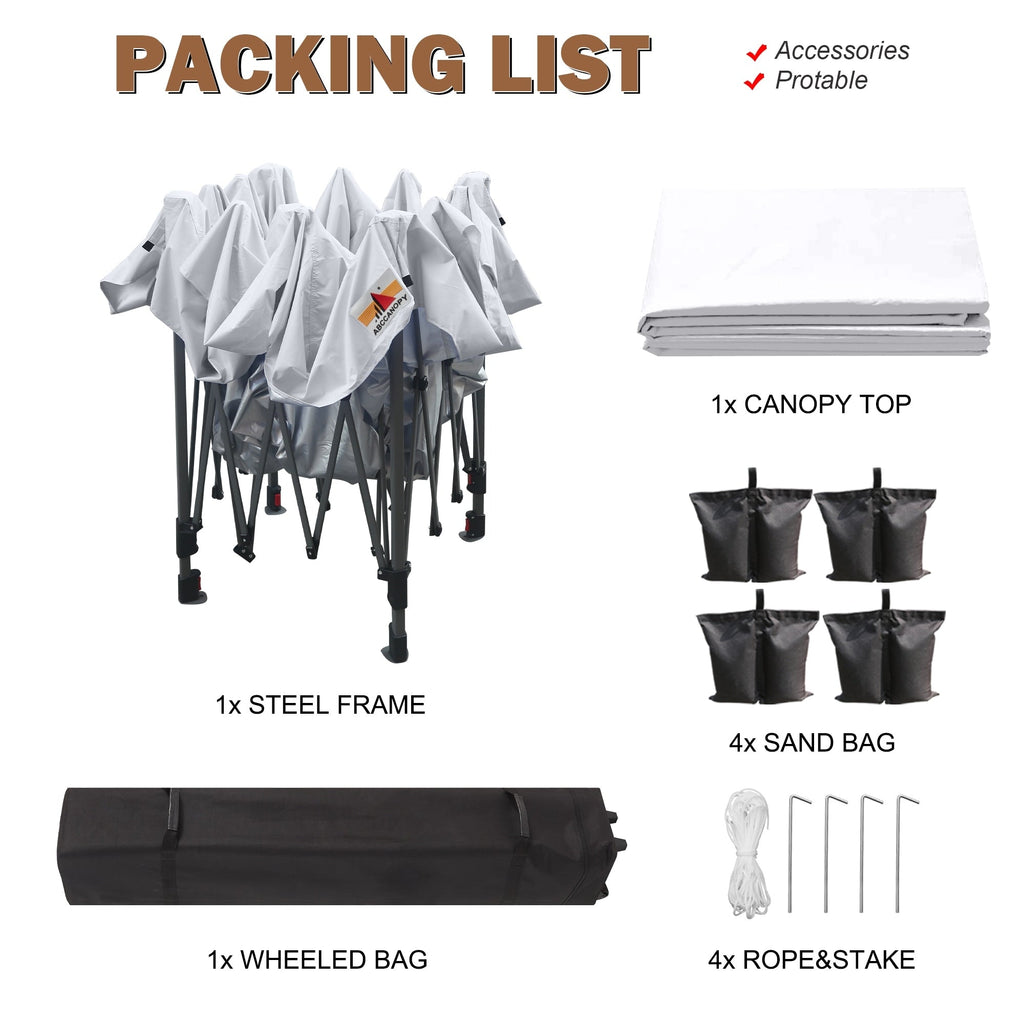 ABCCANOPY Tente-auvent résistante et facile à monter, tente d'extérieur