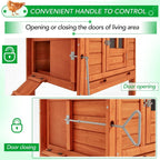 Poulailler AECOJOY 144'' Grand enclos, cage à volailles en bois