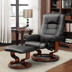 AVAWING Recliner Chair with Ottoman Swivel Design
