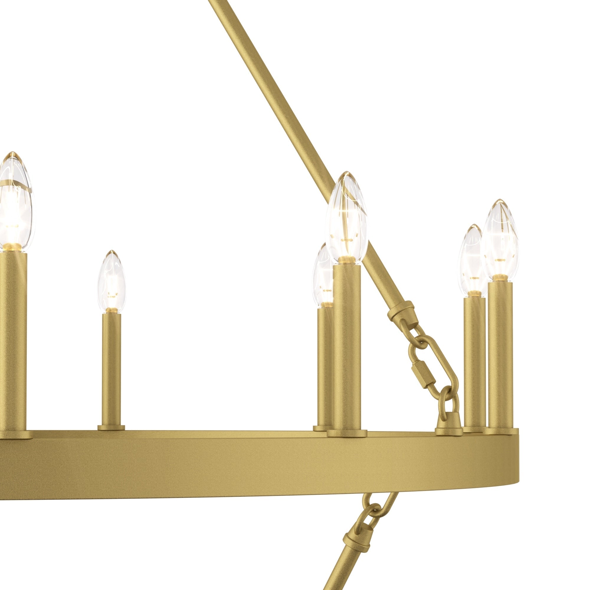 Lustre Acroma moderne à 20 lumières, style ferme, rond, 40 po, en forme de roue de chariot, homologué UL.