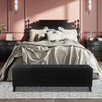 Banc coffre de rangement en cuir reconstitué Adeco 50