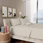 Ensemble de draps Aireolux en coton égyptien de luxe ultra-doux et soyeux, 1000 fils/cm².