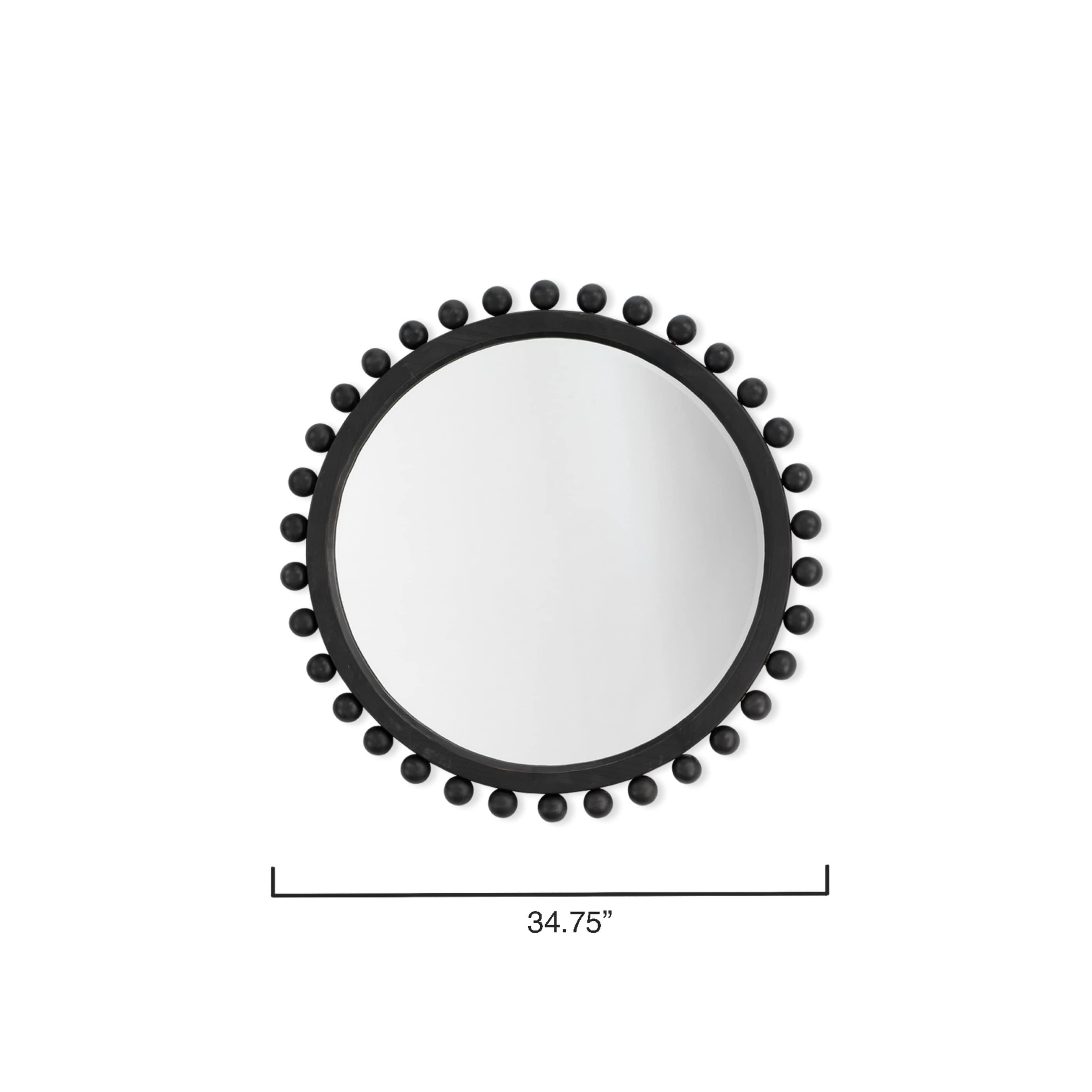 Miroir rond en bois naturel Alden Décor Orion