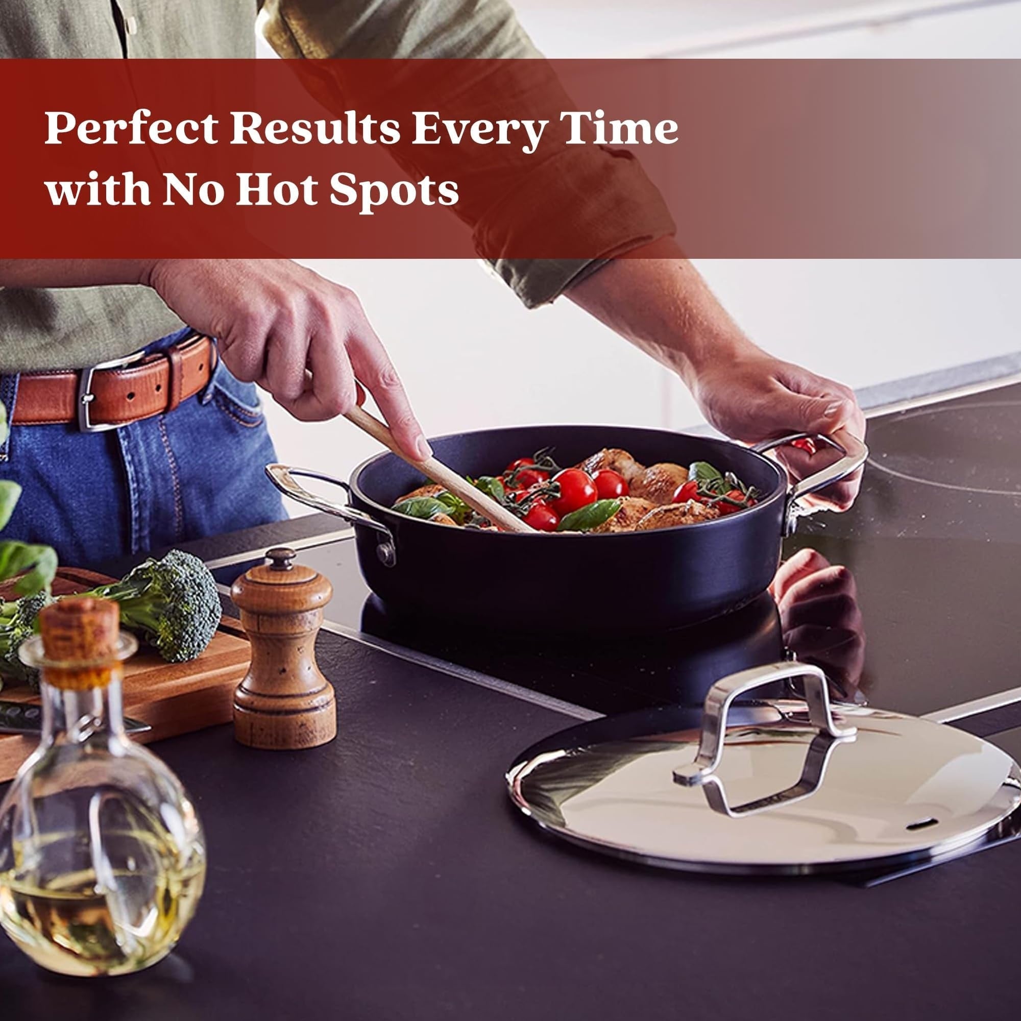 Ensembles de batterie de cuisine Alva Maestro en acier inoxydable et céramique antiadhésive