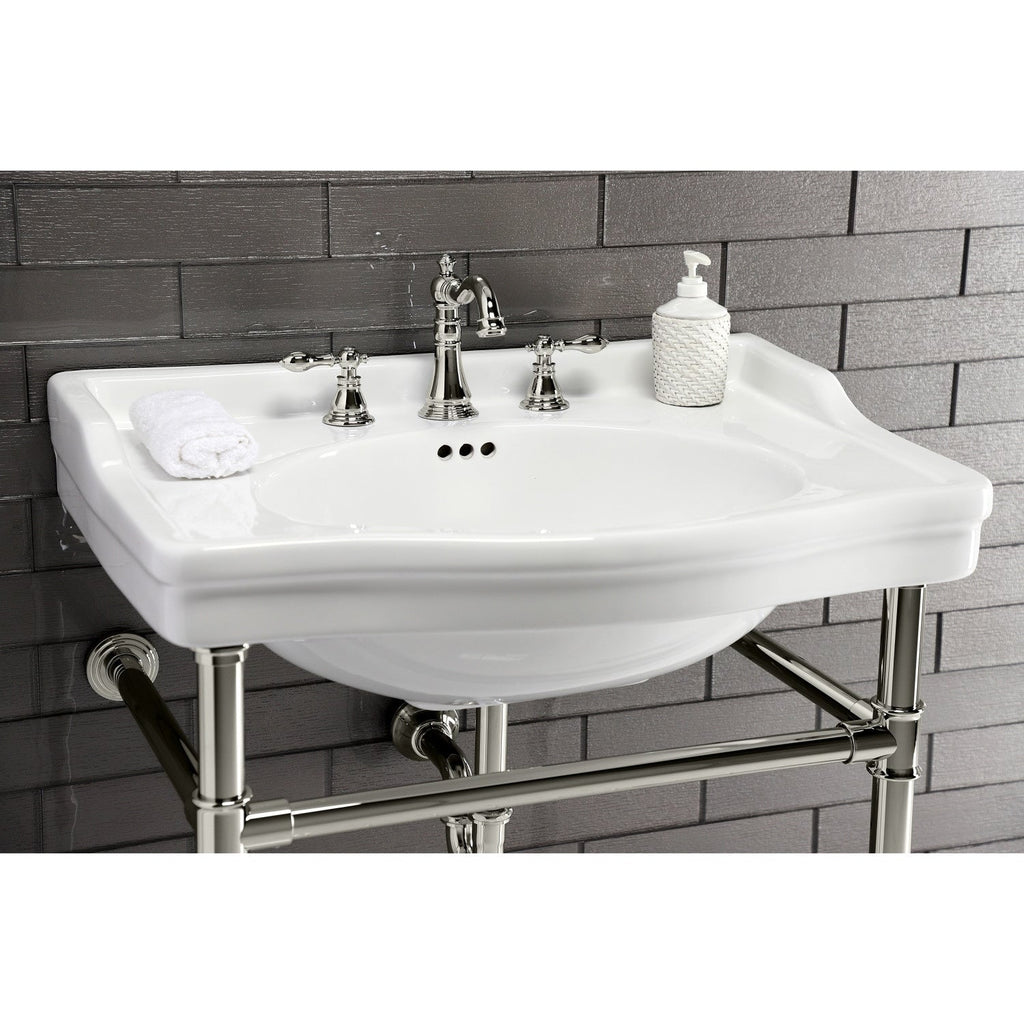 Robinet de salle de bain à entraxe large de style classique américain