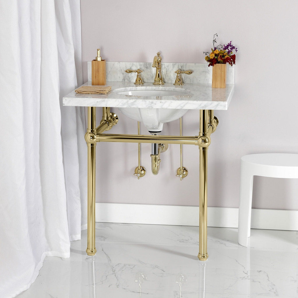 Robinet de salle de bain à entraxe large de style classique américain