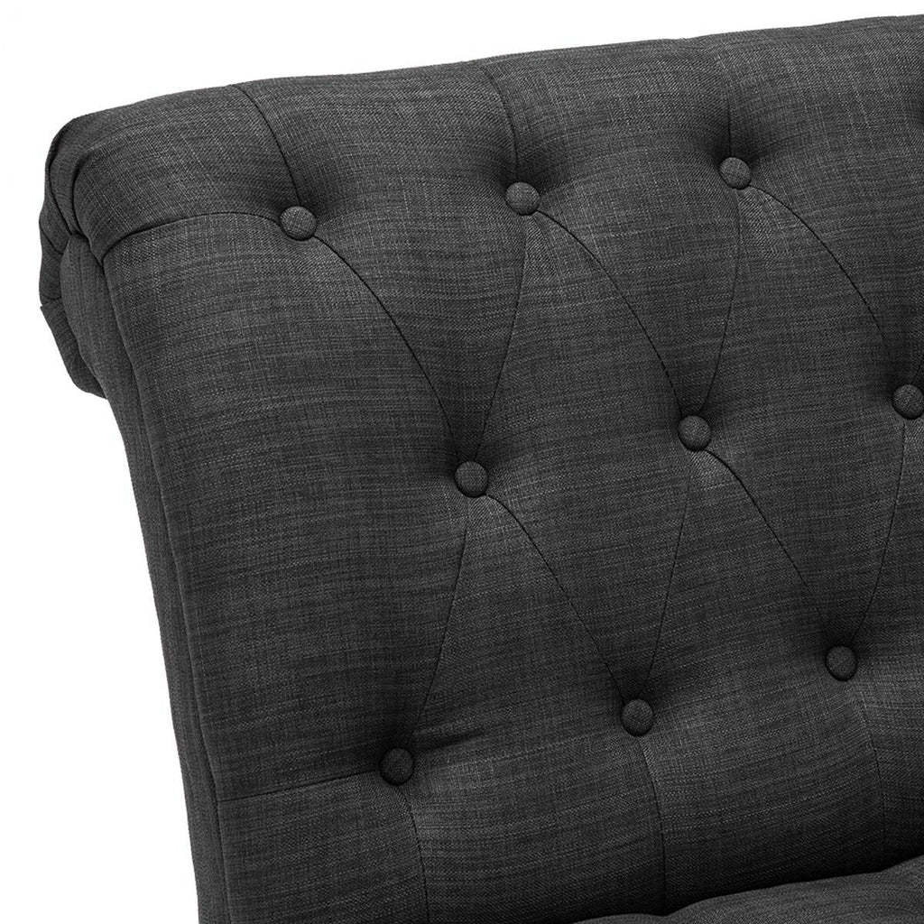 Chaise longue rembourrée, fauteuil d'appoint pour chambre à coucher et salon