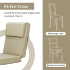 Ensemble de 4 coussins pour chaise de patio à dossier haut Aoodor, 46 x 21 x 4 pouces (coussins seulement)