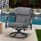 Ensemble de 4 coussins pour chaise de patio à dossier haut Aoodor, 46 x 21 x 4 pouces (coussins seulement)