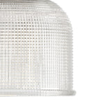 Applique murale de salle de bain style bord de mer, collection Archie, trois lumières, chrome poli, double verre prismatique transparent - 8,75 x 26,25 x 7,25