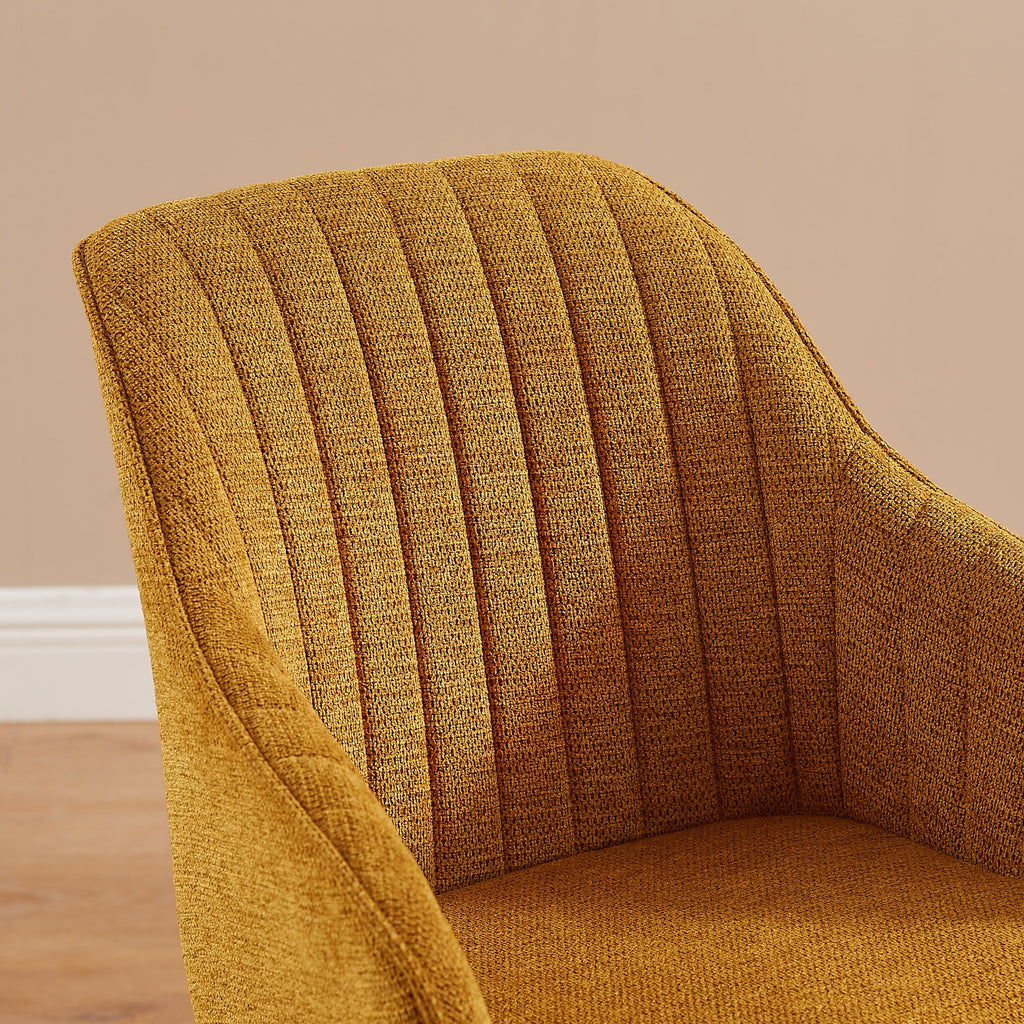 Fauteuil pivotant Art Leon moderne pour bureau à domicile avec pieds en bois