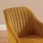 Fauteuil pivotant Art Leon moderne pour bureau à domicile avec pieds en bois