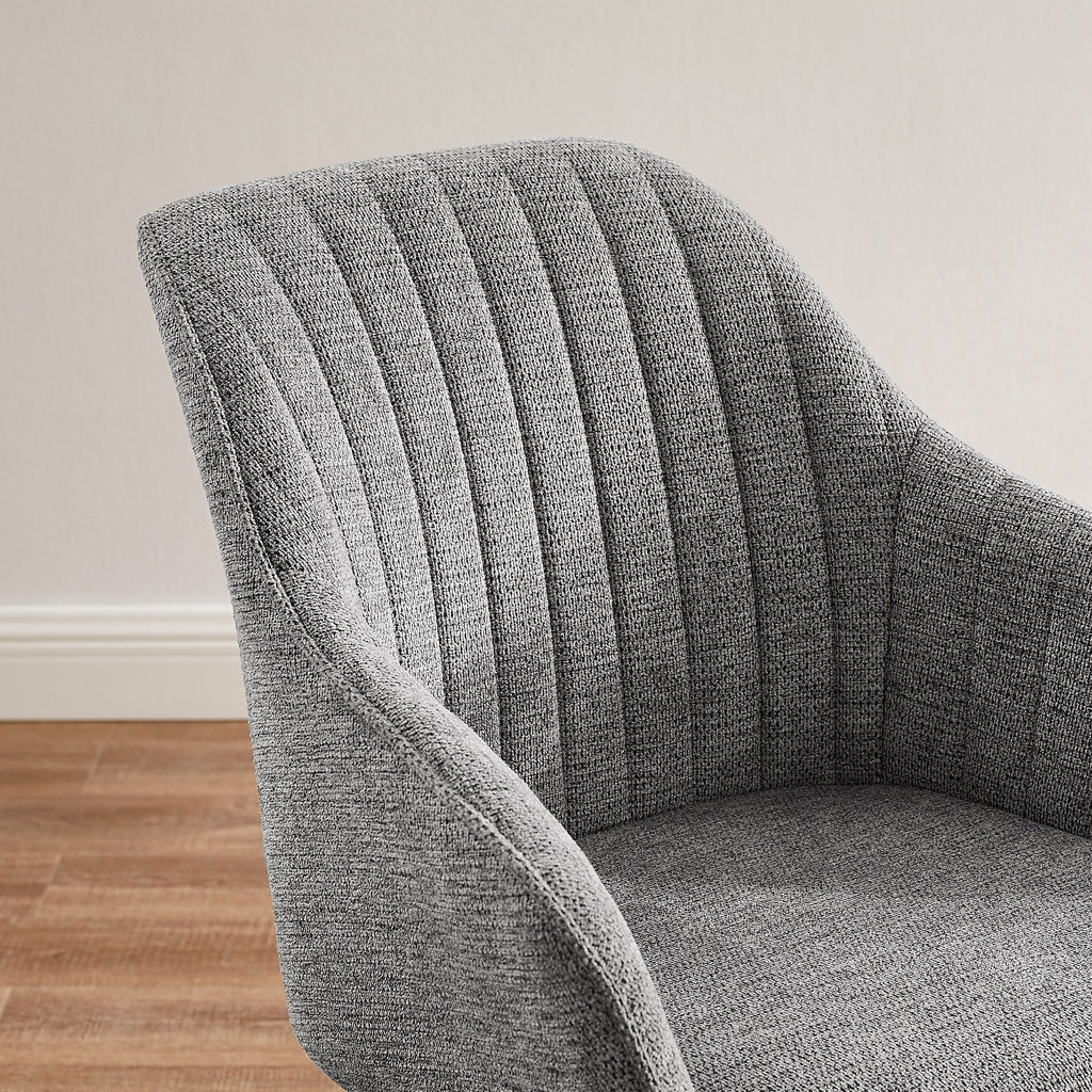 Fauteuil pivotant Art Leon moderne pour bureau à domicile avec pieds en bois