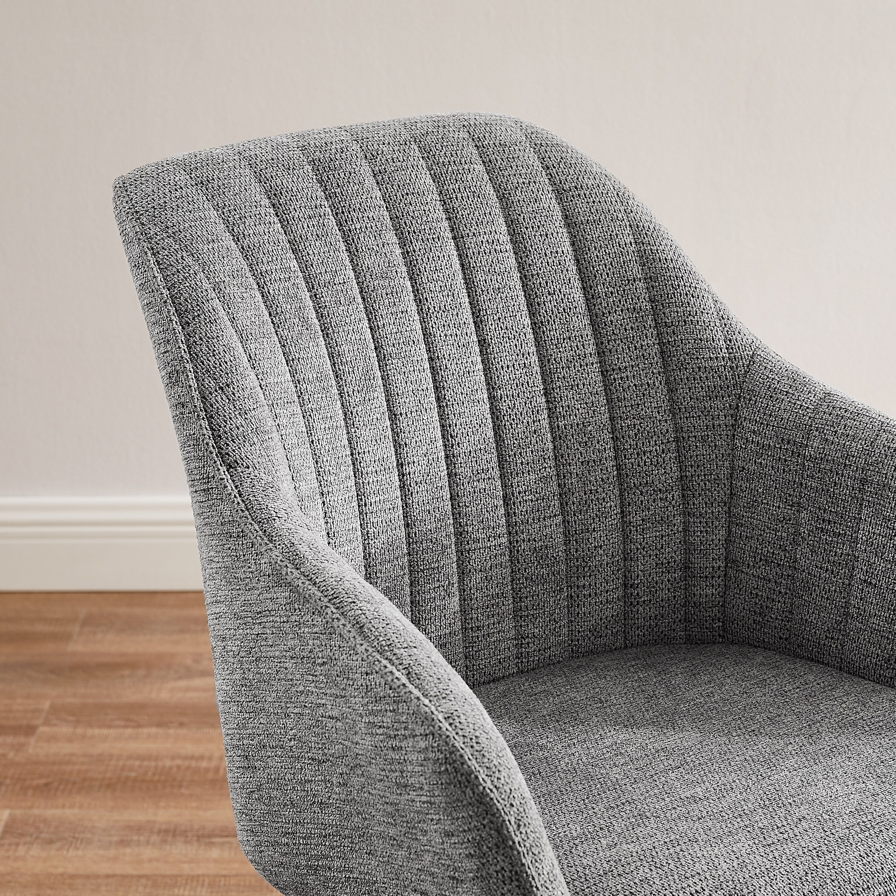 Fauteuil pivotant Art Leon moderne pour bureau à domicile avec pieds en bois