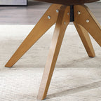 Fauteuil pivotant Art Leon moderne pour bureau à domicile avec pieds en bois