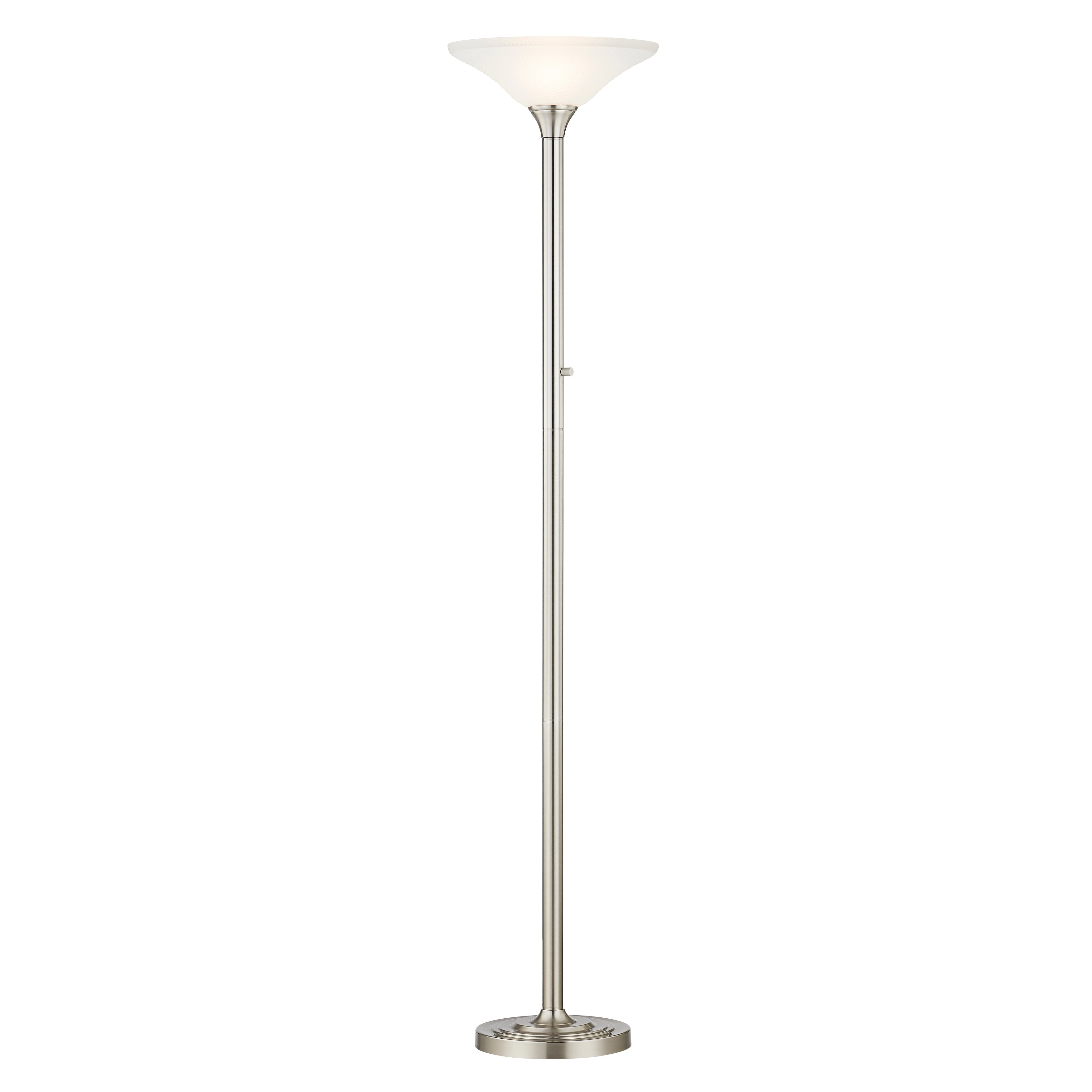 Lampadaire Artiva USA 71 LED avec abat-jour en verre martelé - 71
