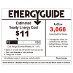 Ventilateur de plafond 3 lumières Astrid River of Goods, finition bronze huilé multicolore et vitrail, 52 pouces (132 x 132 x 37,5/50,2 cm)