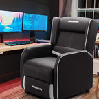 BOSSIN PU Leather Ergonomic Gaming Single Recliner Seating Sofa for Living Room