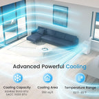 Climatiseurs portables 3-en-1 Bossin 8000 BTU (Ashrae), 5000 BTU (SACC) avec télécommande, climatiseur portable silencieux pour pièce - 880 V