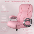 Fauteuil de bureau Bossin pour grandes et moyennes tailles, support lombaire réglable jusqu'à 227 kg, fauteuil ergonomique avec dossier haut en cuir PU pour ordinateur