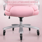 Fauteuil de bureau Bossin pour grandes et moyennes tailles, support lombaire réglable jusqu'à 227 kg, fauteuil ergonomique avec dossier haut en cuir PU pour ordinateur