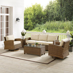 Crosley Bradenton 5Pc Swivel Rocker And Sofa Set