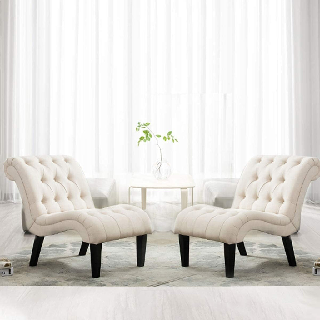 Chaise longue rembourrée, fauteuil d'appoint pour chambre à coucher et salon