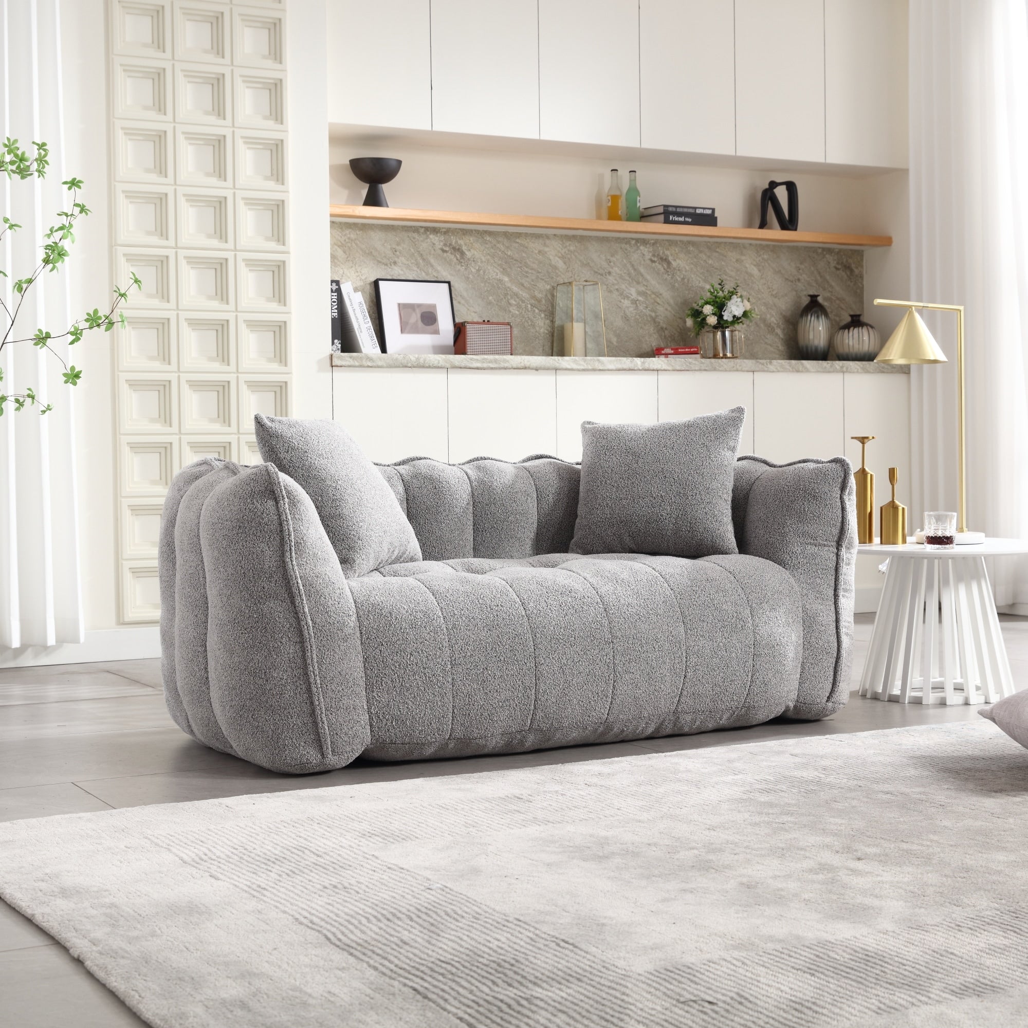 Comfortable square recliner sofa