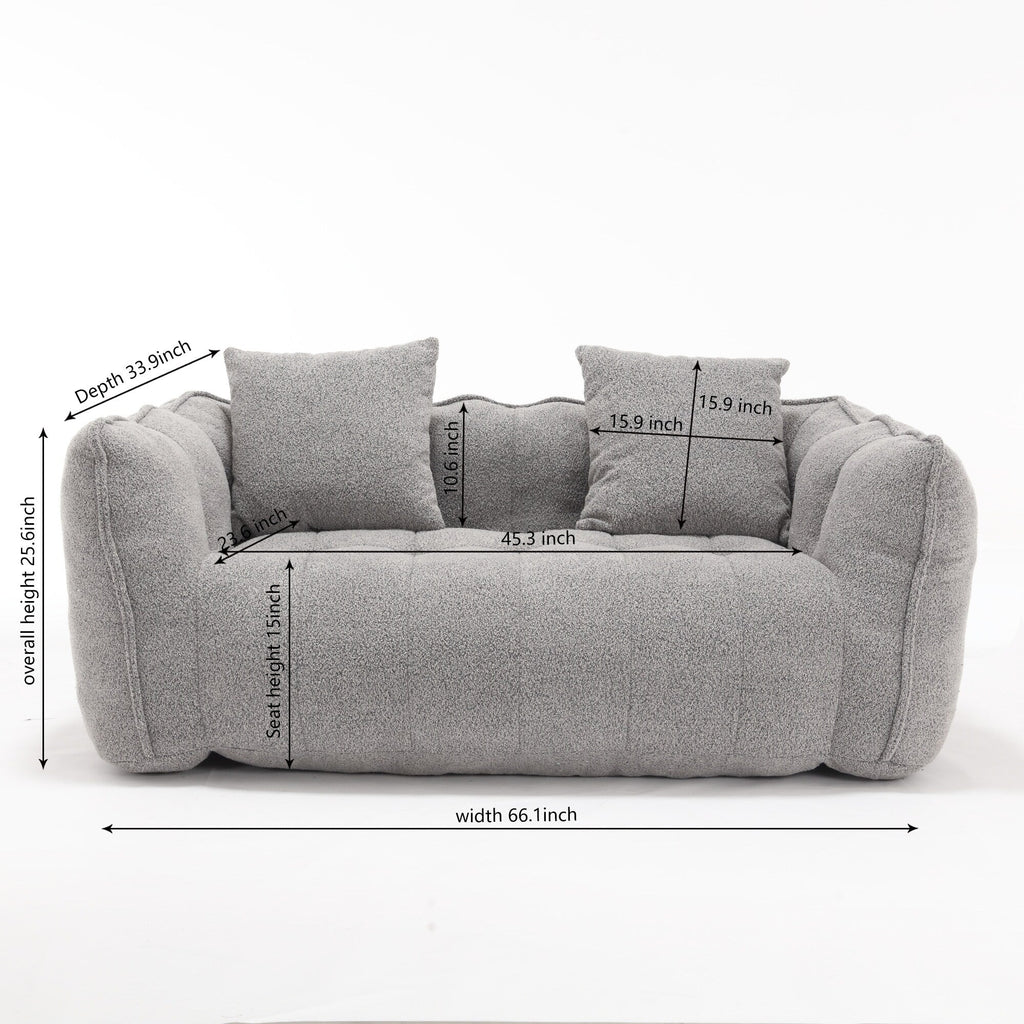 Comfortable square recliner sofa
