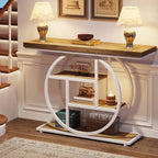 Console d'entrée, table basse industrielle à 4 niveaux à placer derrière le canapé